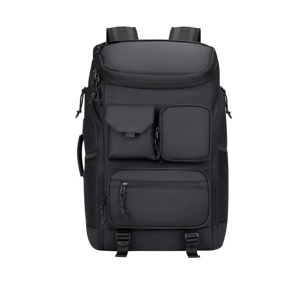 Front. Circus Cirle - Circus Cirle Unisex Travel Laptop Gym Backpack - Black.