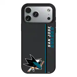 Keyscaper - NHL - San Jose Sharks Sidebar Magnetic iPhone Case - 15 - Black