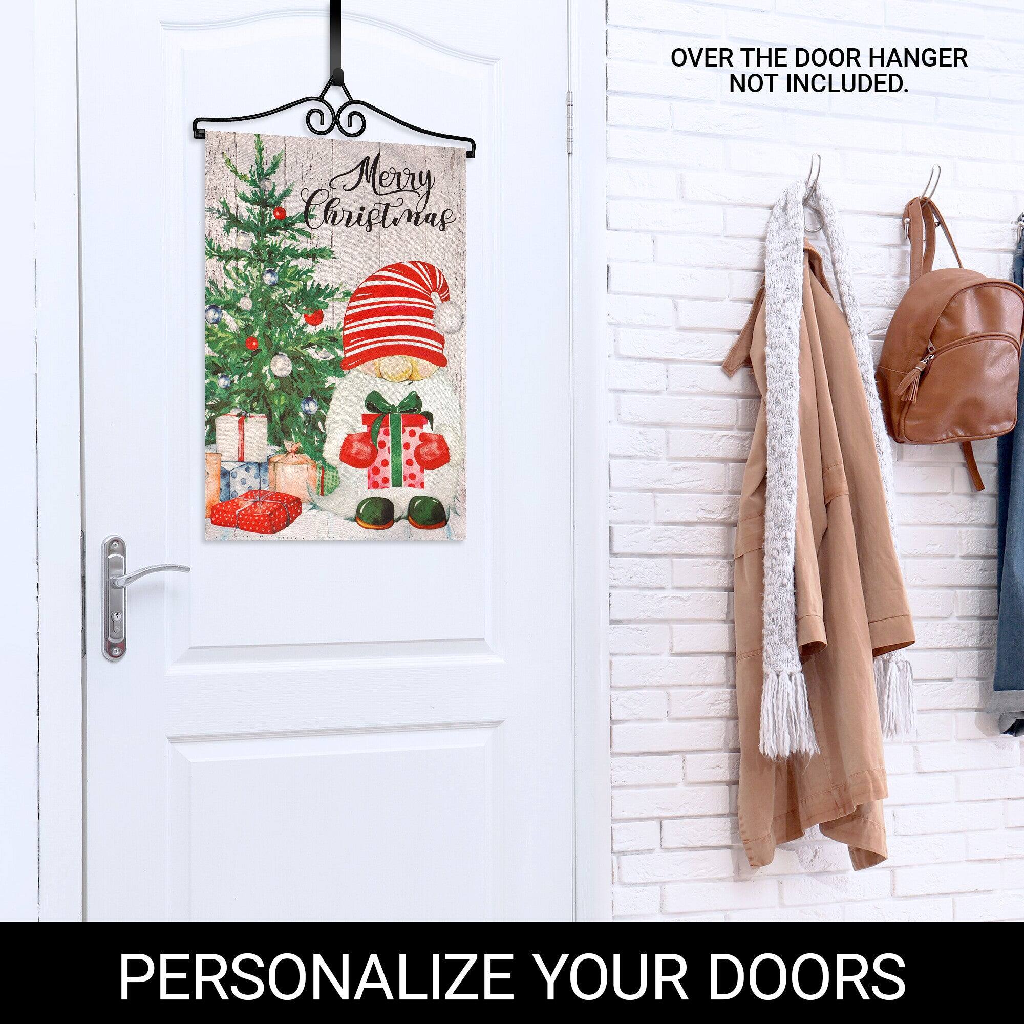OVER THE DOOR HANGER NOT INCLUDED.  
Merry Christmas  
PERSONALIZE YOUR DOORS