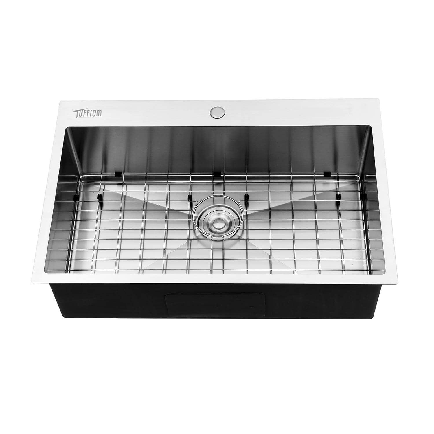 "Winado - 33"" x 22"" x 9"" Large Capacity Single Basin Stainless Steel Top Mount Kitchen Sink with Bottom Grid & Drain Strainer Kit - Silver" price history on PriceWatchPro