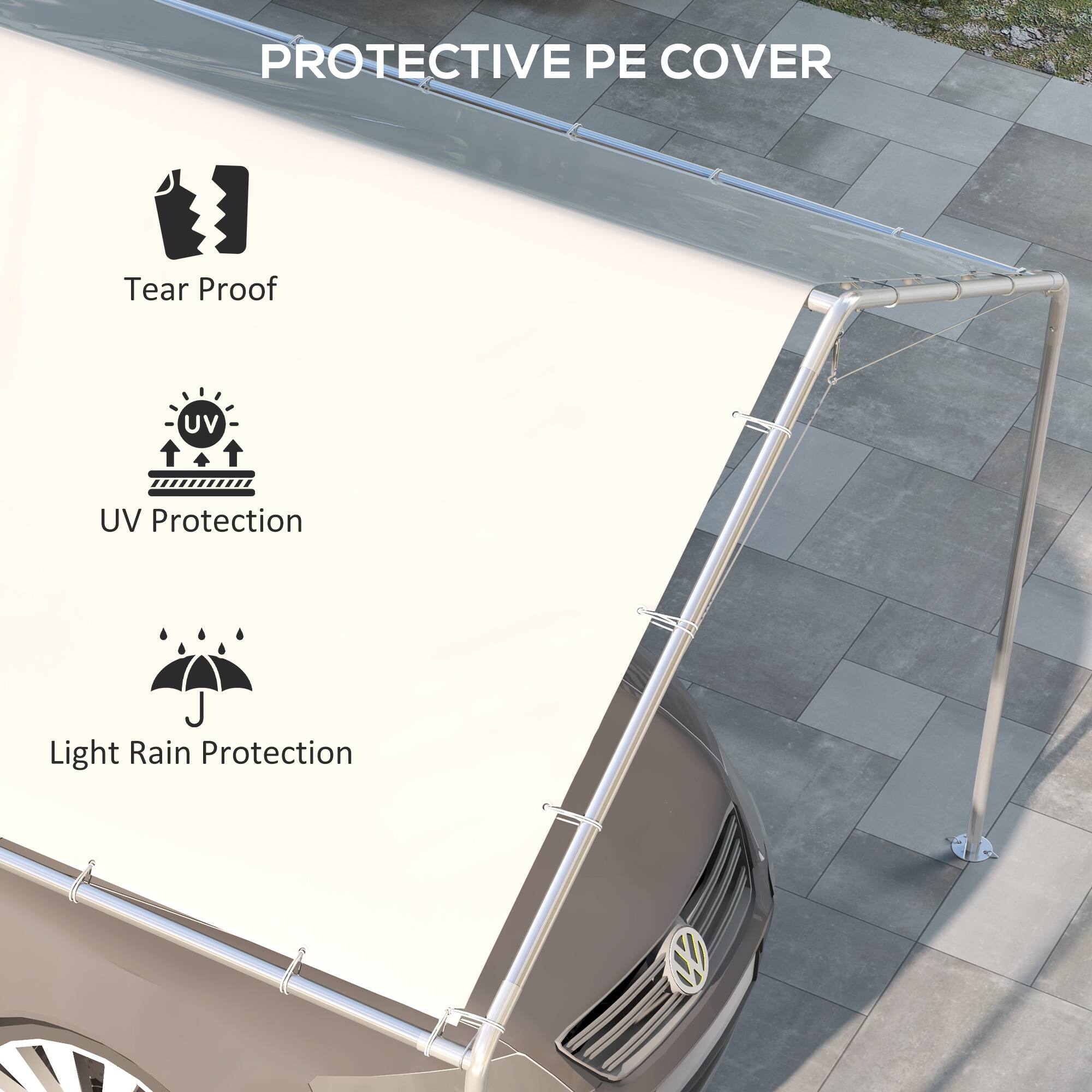 PROTECTIVE PE COVER

Tear Proof
UV Protection
Light Rain Protection