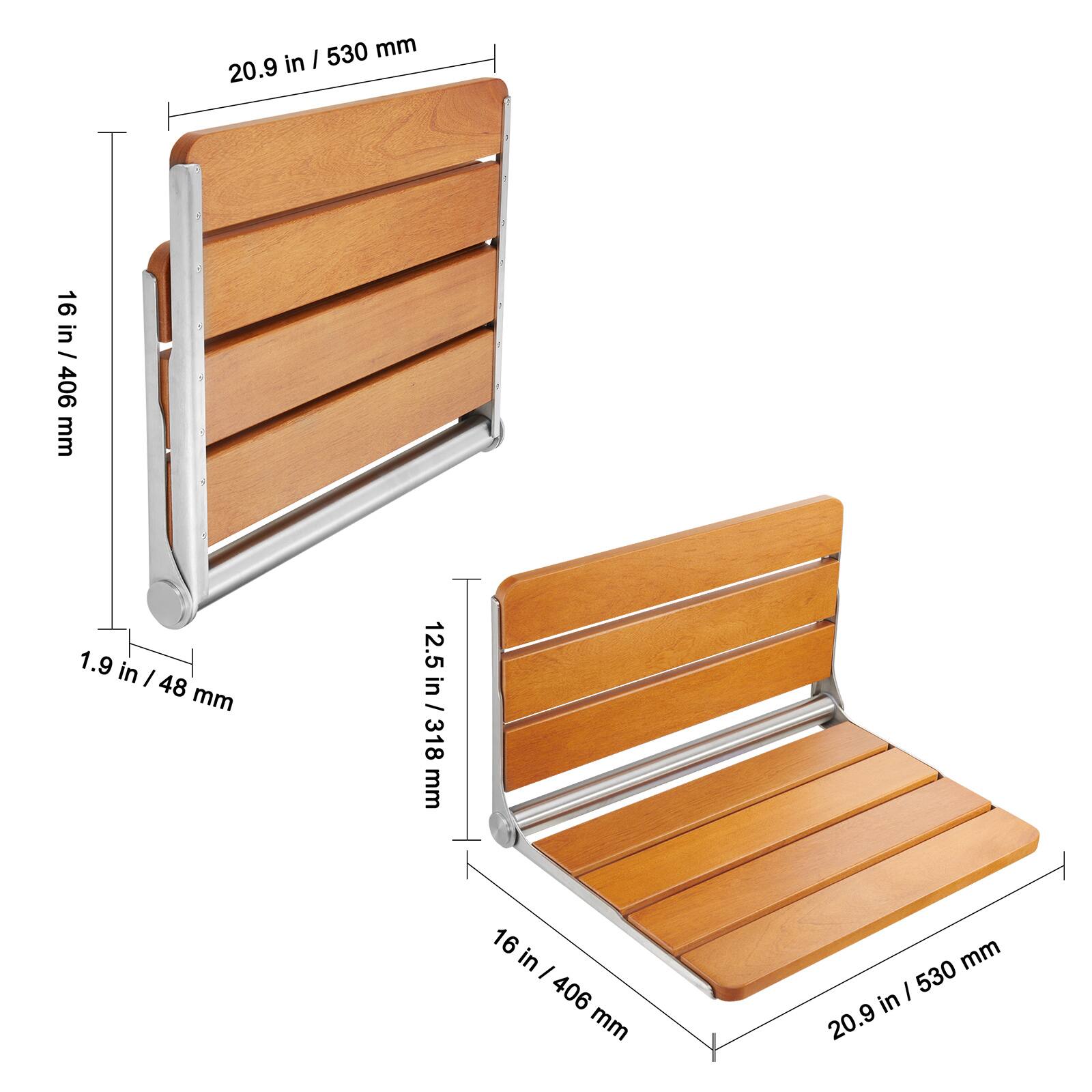 20.9 in / 530 mm  
16 in / 406 mm  
1.9 in / 48 mm  
12.5 in / 318 mm