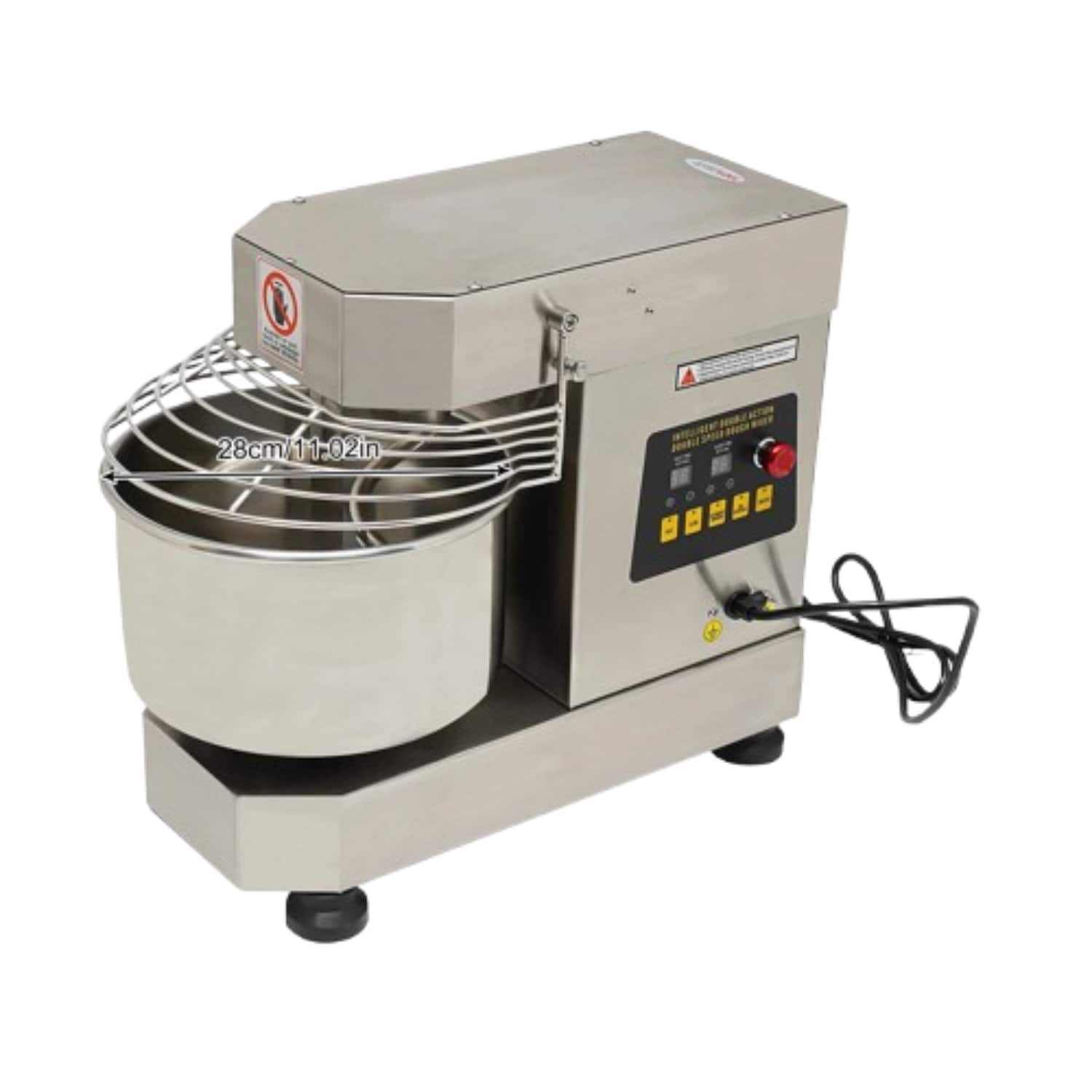 Home Collection - 750W Commercial Food Mixer Dough Kneading Machine Stainless Steel 10L - Silver