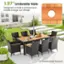 The text on the image is grouped and corrected as follows:

1.97" Umbrella Hole Designed to hold a parasol and create a large sun shade Umbrella Base Needed