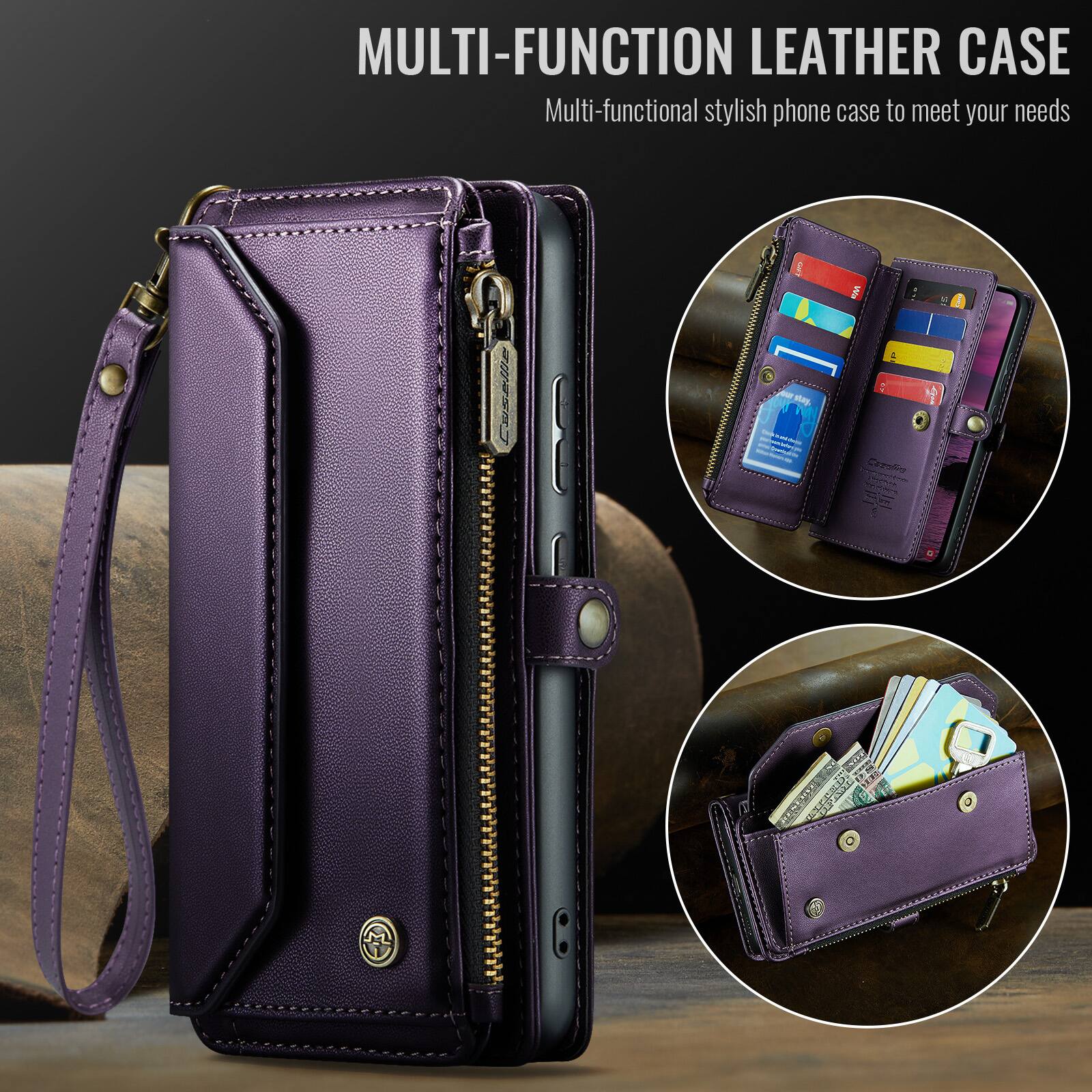 MULTI-FUNCTION LEATHER CASE  
Multi-functional stylish phone case to meet your needs