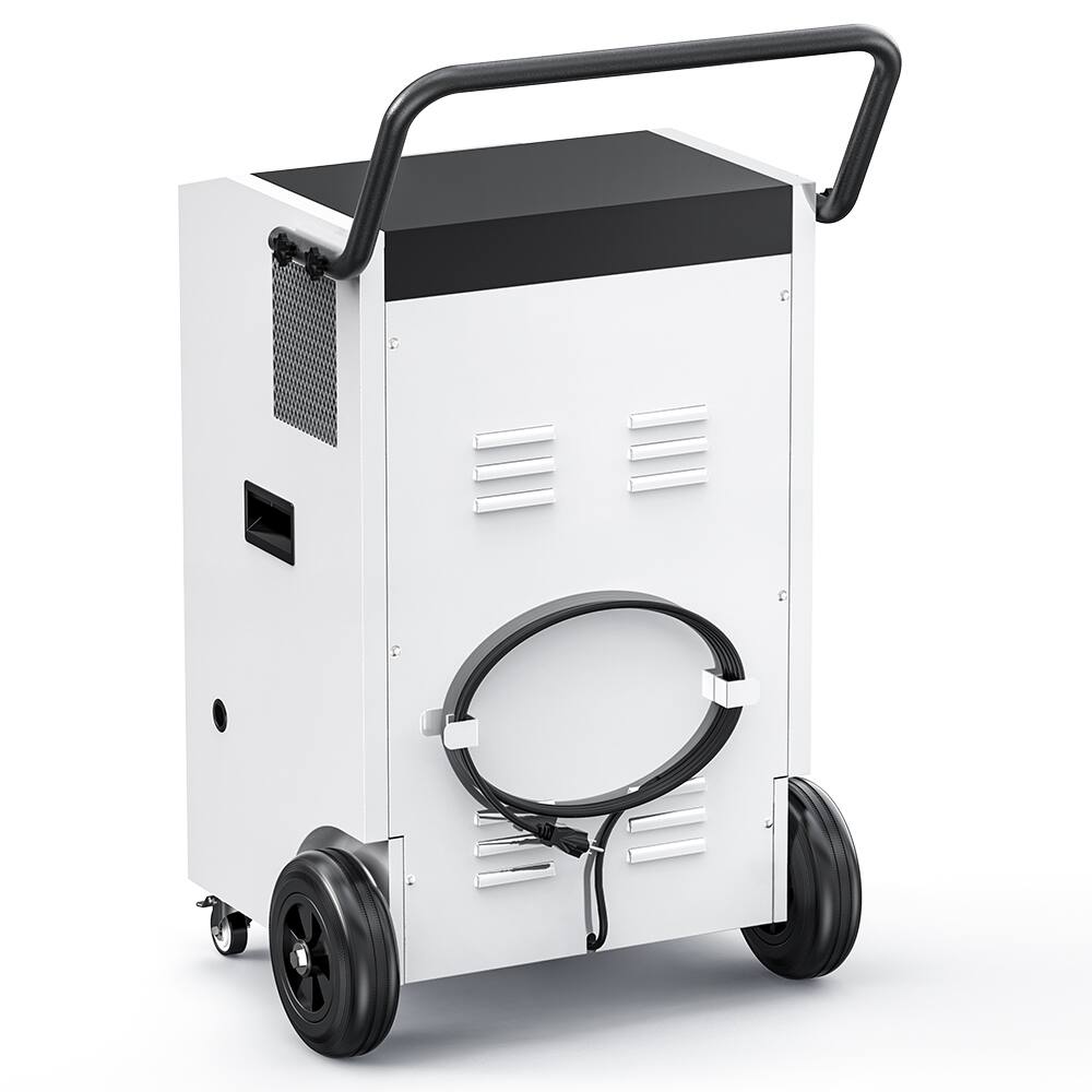 Back. Moiswell - Moiswell 240-Pint Commercial Dehumidifier with Pump - Covers Large Spaces up to 8,000 Sq Ft - White & Black.