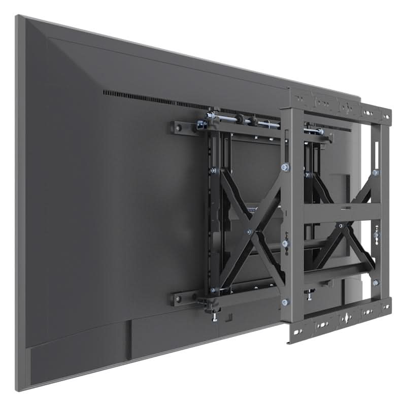 Alt View 2. Mount-It! - Video Wall Mount Bundle for 37–70" TVs – 4x MI-367 Mounts + Free Spacer, 110 lbs Capacity - Black.