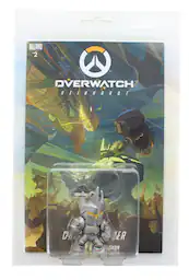 Overwatch Hanger Mini Figure & Comic Book Set - Reinhardt