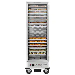Koolmore - 33 in. Commercial Insulated Heated Holding/Proofing Cabinet with Glass Door and 35-Pan Capacity KM-CHP36-SIGL - Silver
