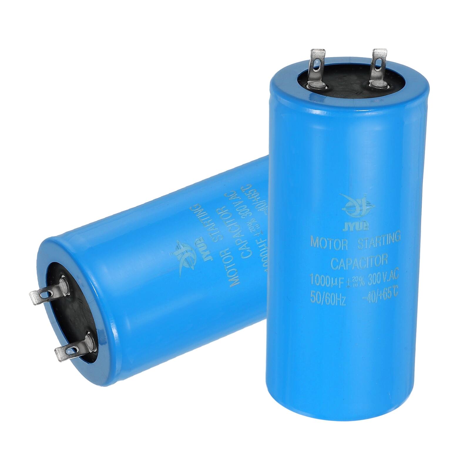 300V AC LAC 2.99+/07 STARTING CAPACITOR [T JYUR 000uF MOTOR JYUR MOTOR STARTING CAPACITOR 1000uF 1.38% 300V AC 50/60Hz -40/+65°C