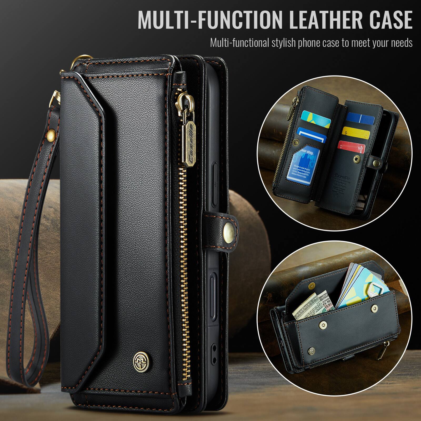 MULTI-FUNCTION LEATHER CASE  
Multi-functional stylish phone case to meet your needs