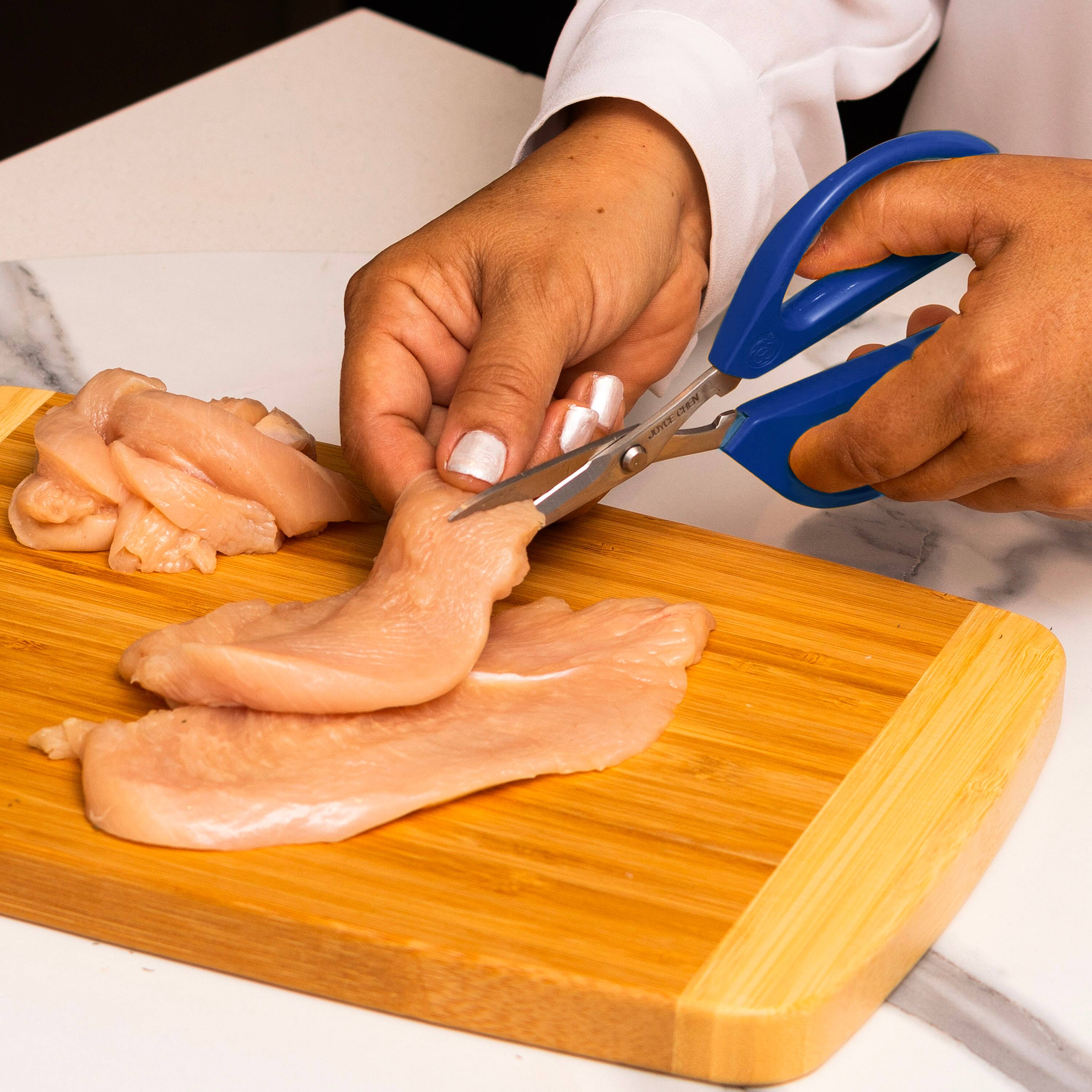 Alt View 2. Escali - Joyce Chen Original Unlimited Kitchen Scissors 2-Pack w/ Blue Handles - Blue.