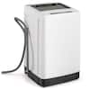 Front. Costway - Costway Portable Washing Machine 11 LBS Full Automatic Washer Machine with 8 Washing Modes - White.
