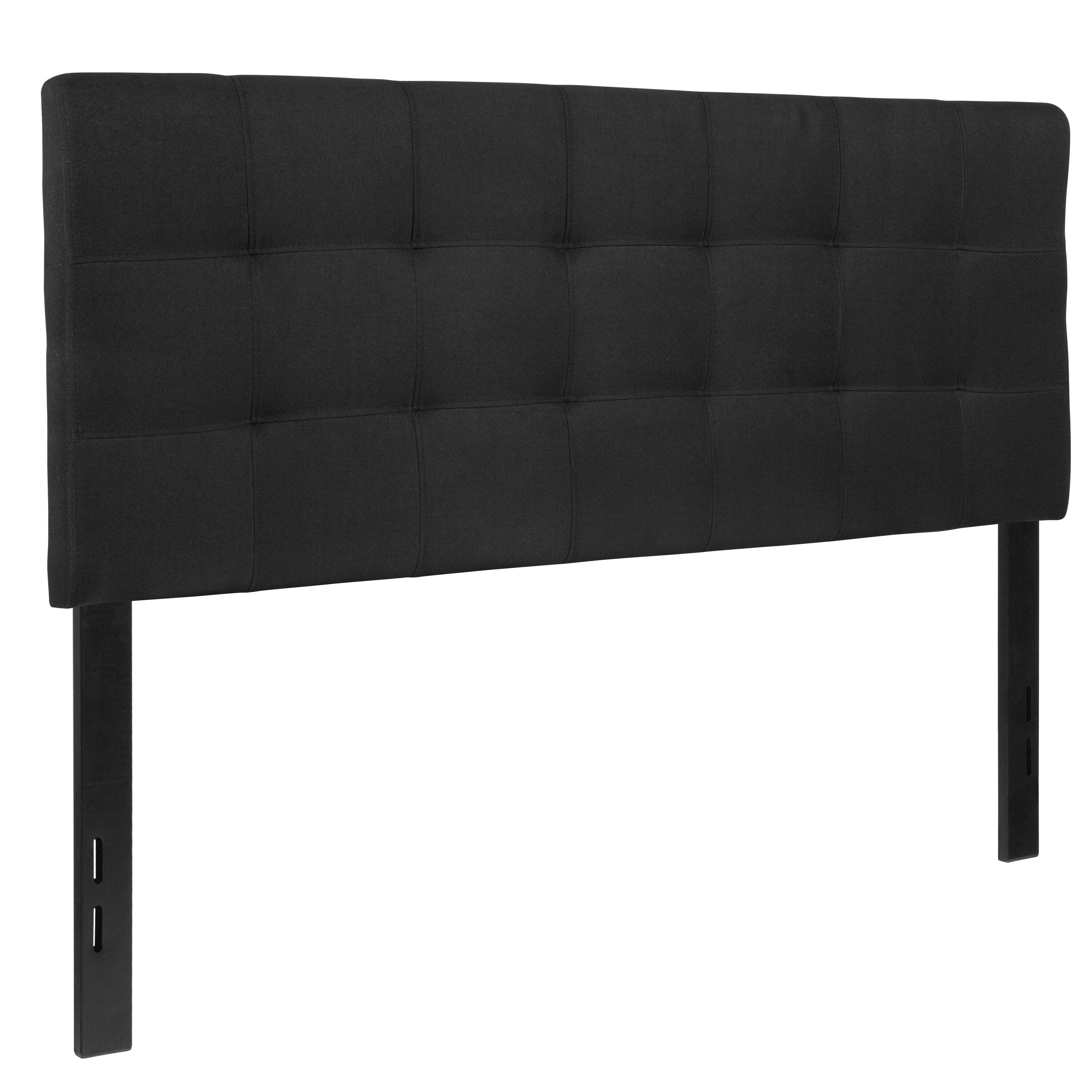 Alt View 1. Emma + Oliver - Quilted Tufted Upholstered Headboard - Black.
