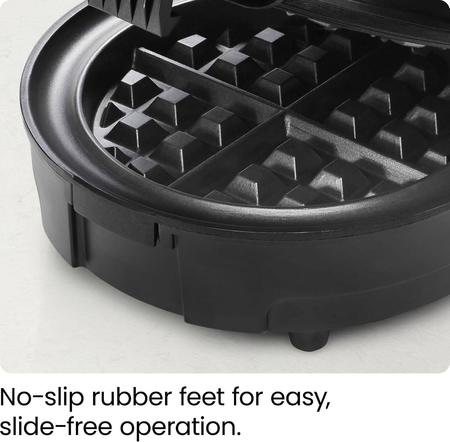 No-slip rubber feet for easy, slide-free operation.