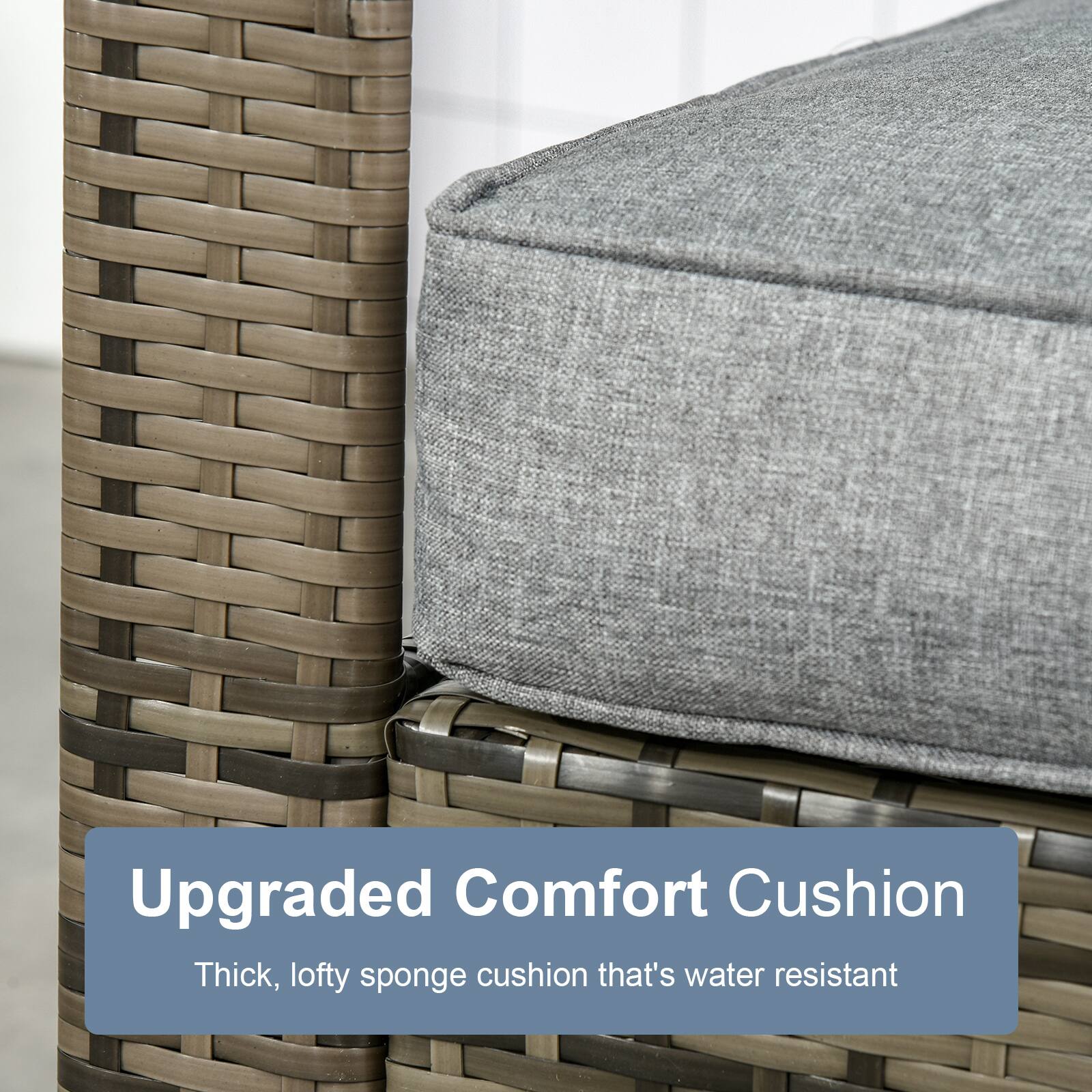 Upgraded Comfort Cushion
Thick, lofty sponge cushion that's water resistant