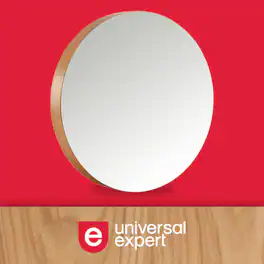 Universal Expert - Remus Round Mirror, Oak