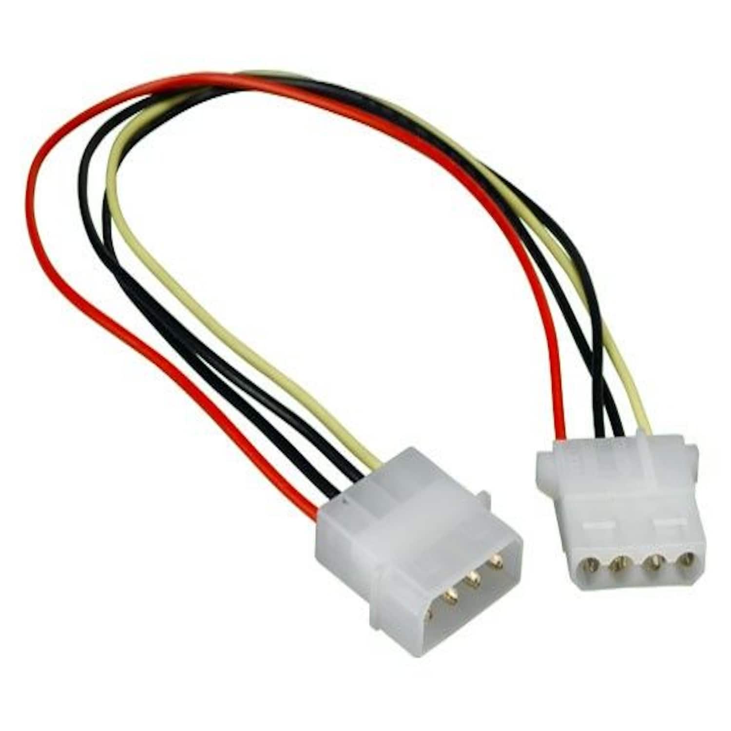 Sanoxy - Cables and Adapters; 12in 5.25 Male to 5.25 Female Internal Power Extension Cable - Multi
