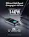 Efficient High-Speed Charging for All Tech
Each USB-C Port Supports Up to 140W When Used Individually
25 Min
0% Charge a 16" MacBook Pro 50%
Note: For 140W output, use E-Marker cables.