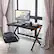 Angle. Costway - Ergonomic Gaming Desk - Black.