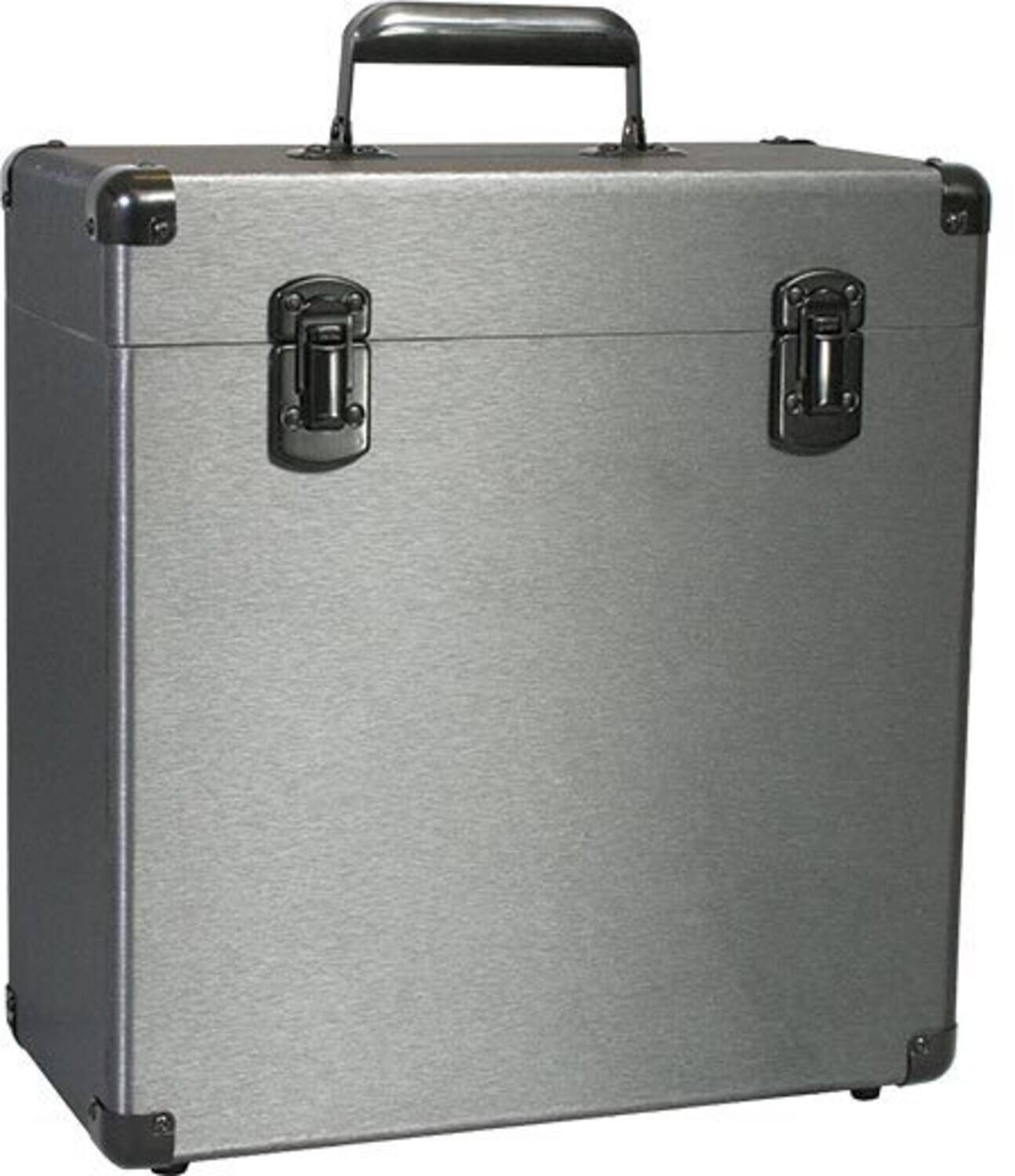 Alt View 2. PopMarket - Vinyl Styl VS-A-010 Groove Record Carrying Case (graphite)   - VINYL ACCESSORIES - Grey.