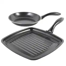 Gibson - Westleton 2 piece Cookware Set - Black