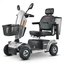 Loheer - Heavy Duty Mobility Scooter Grey Four Wheel Bariatric Electric Scooter for Adults - Gray