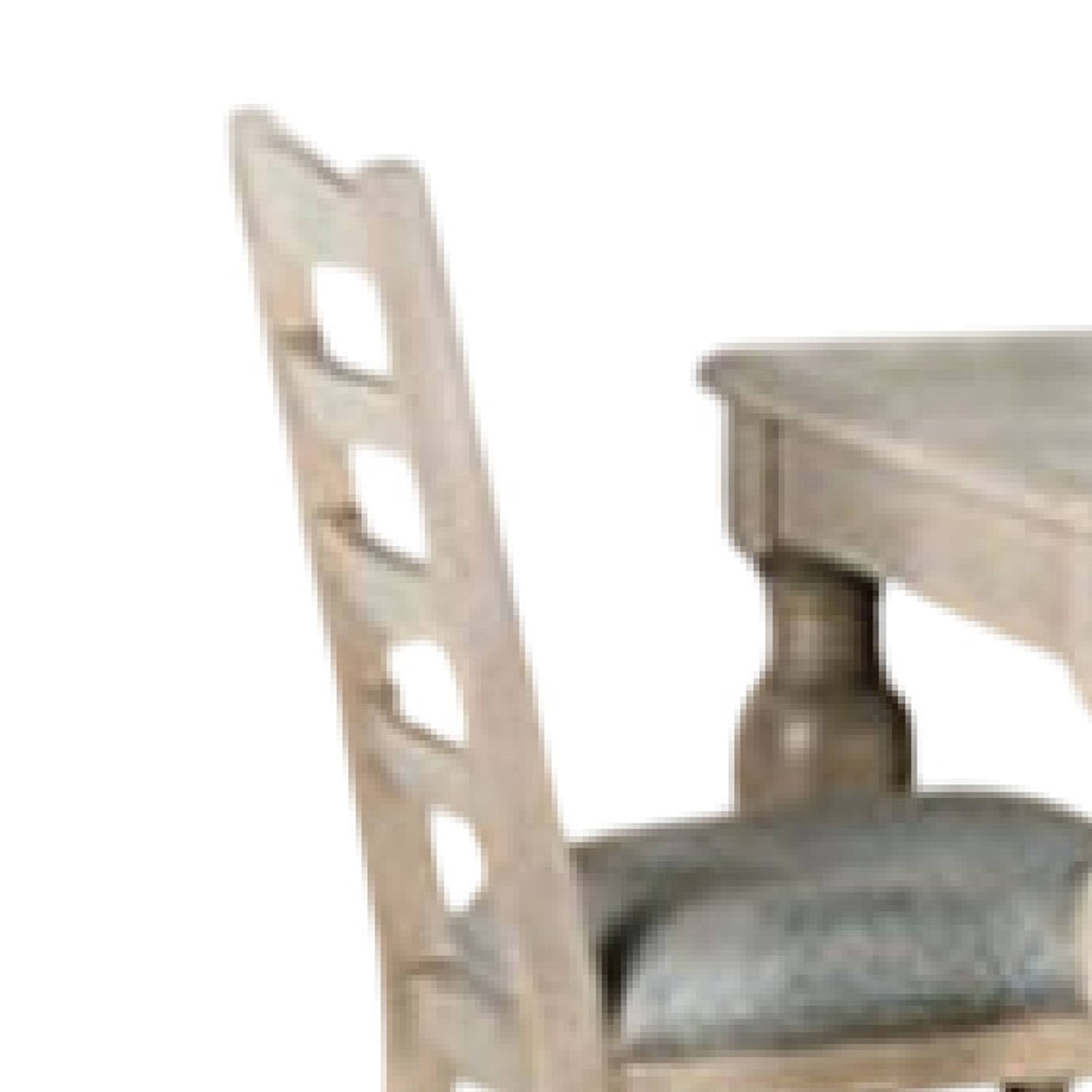 Alt View 2. Manhattan Lane - Cherie 7pc Dining Table Set, Turned Legs, 6 Fabric Chairs, Light Brown - Light White Wash Brown, Gray.