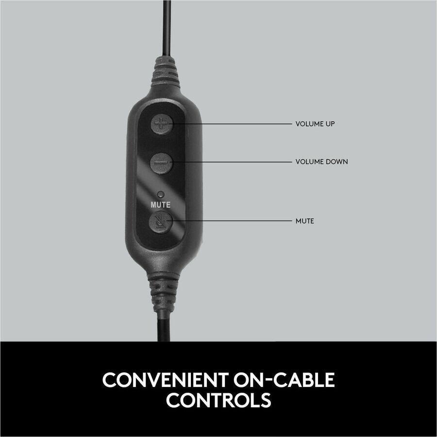 VOLUME UP  
VOLUME DOWN  
MUTE  
MUTE  
CONVENIENT ON-CABLE CONTROLS