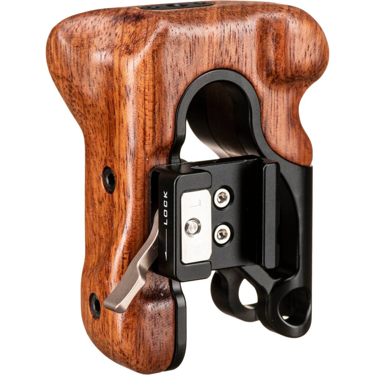 Alt View 1. Tilta - Tilta Tilta Left Side Wooden Handle - Black Type 4.