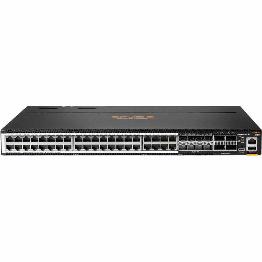 Alt View 2. HP - HPE CX 8100 40XT8XF4C Ethernet Switch - 40 Ports - Manageable - 10 Gigabit Ethernet, 100 Gigabit Ethernet - 10GBase-X - Black.