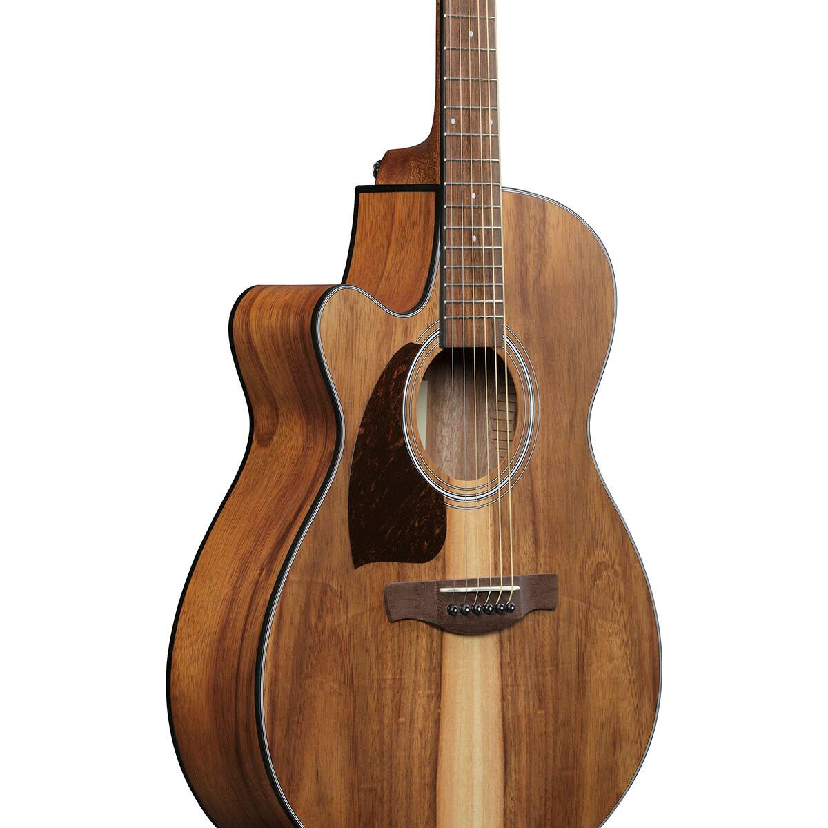 Alt View 5. Ibanez - Ibanez PF Series PC50WSLCE Left-Handed Acoustic Electric Guitar, Open Pore Brown.