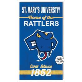 Jardine - St. Mary's University Rattlers 11" x 20" Indoor/Outdoor Home Of The Sign - Blue