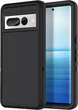 Entronix - Heavy Duty Protective Case for Google Pixel 7 Pro - Triple-Layer Defense - Black