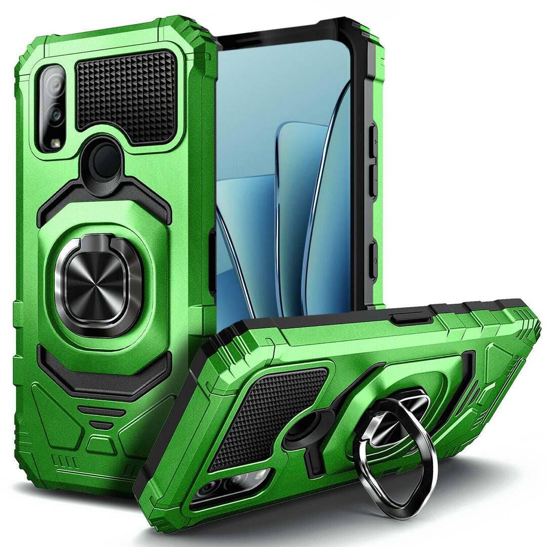 Alt View 4. RomeTech - Rome Tech Armor Case for Kyocera DuraSport 5G - Dark Green / Teal.