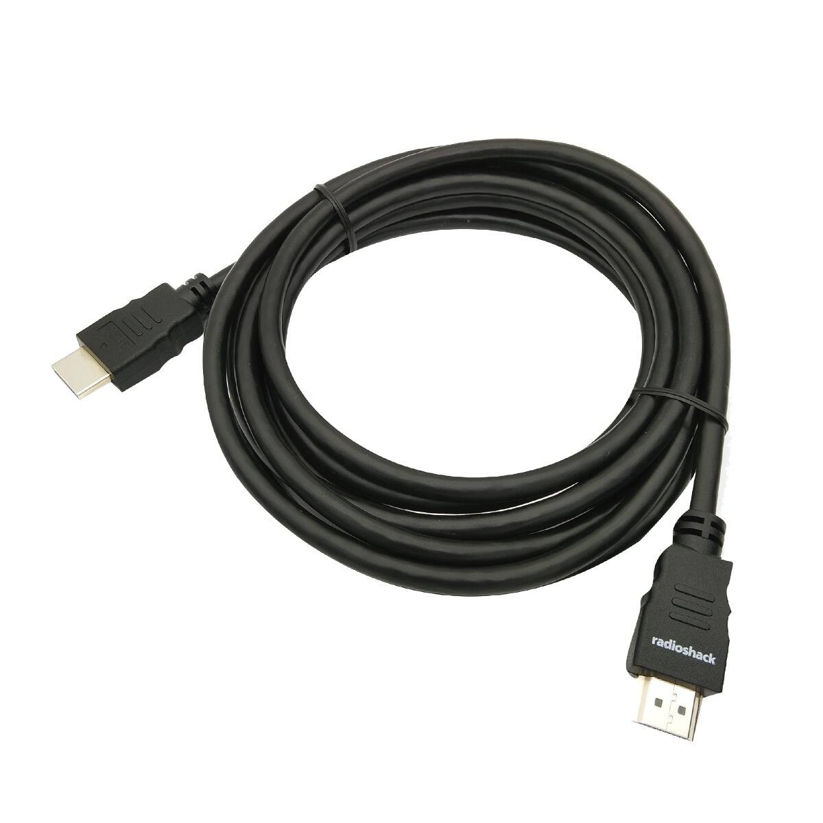 Alt View 2. RadioShack - HDMI 2.0 4K Round Cable with Ethernet Male to Male - 9.8m / 32 Feet - Black.