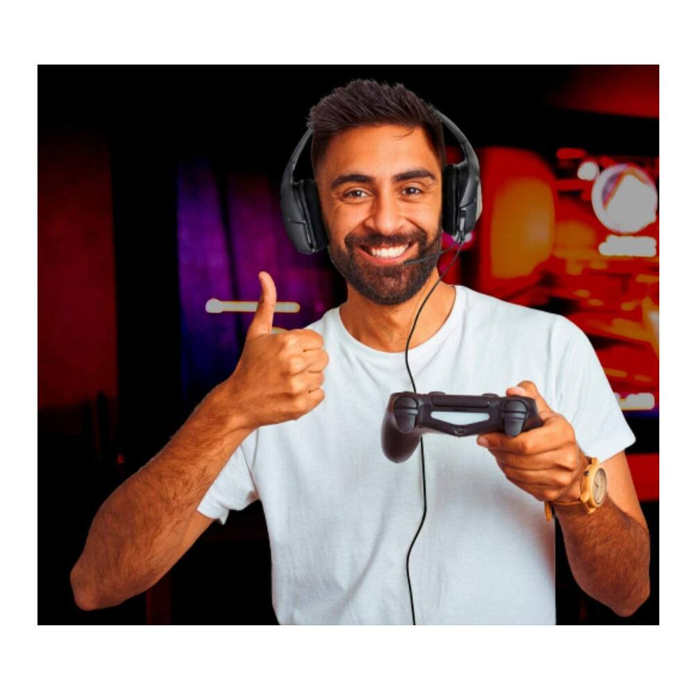 Angle. HP - Hewlett Packard H220S Wired USB Gaming Headset - Black.