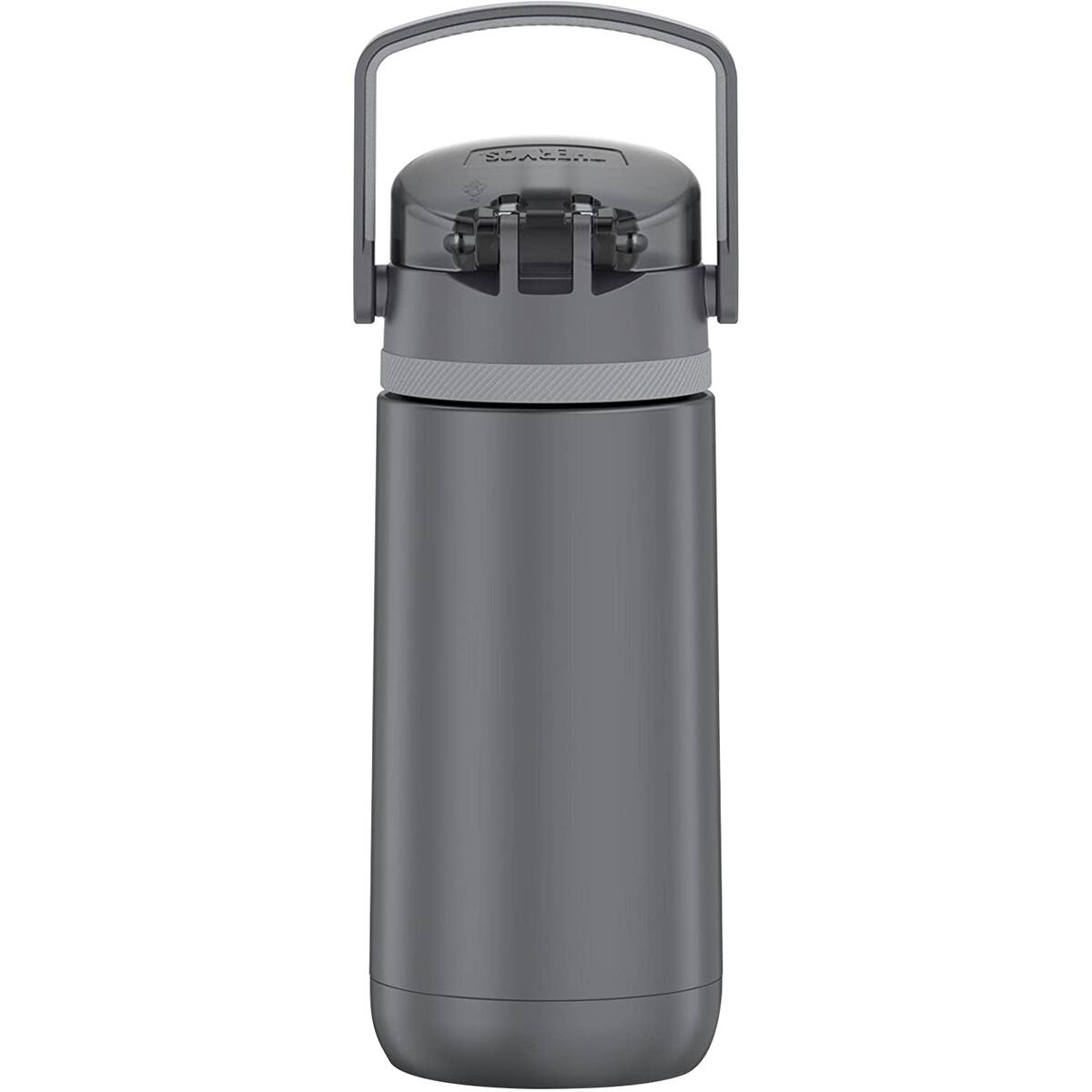 Alt View 1. Thermos - Thermos Kids 14 oz. Funtainer Insulated Stainless Steel Water Bottle - Gray - Gray.