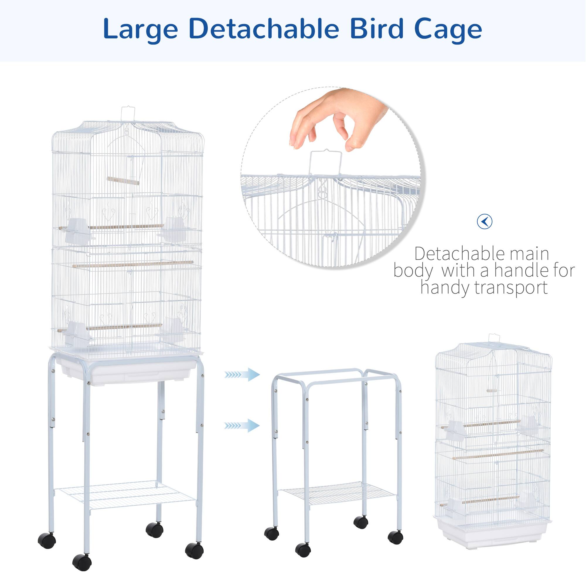 Large Detachable Bird Cage

Detachable main body with a handle for handy transport