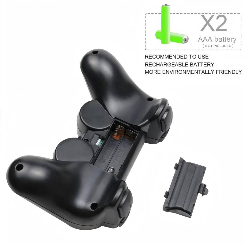 X2 AAA battery (NOT INCLUDED)  
RECOMMENDED TO USE RECHARGEABLE BATTERY, MORE ENVIRONMENTALLY FRIENDLY