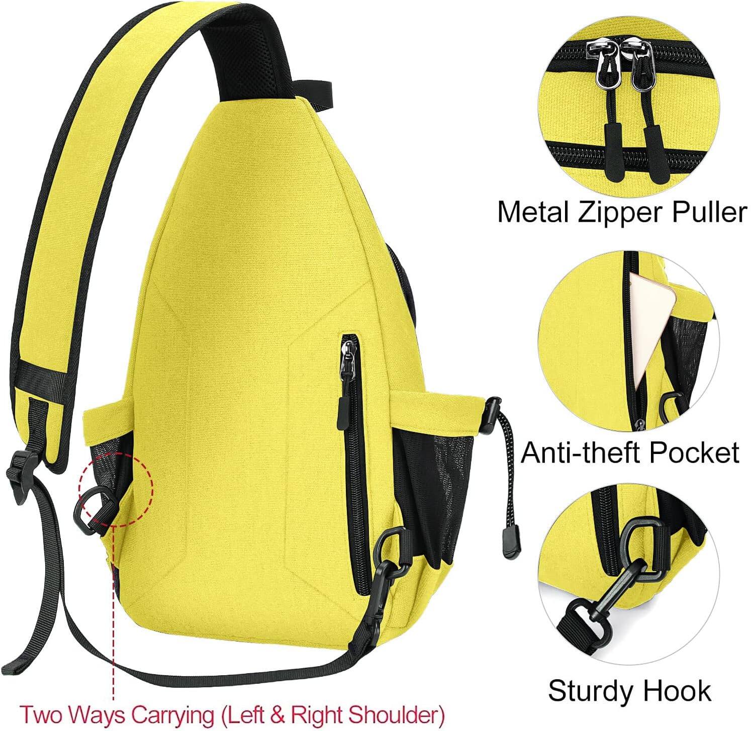 Metal Zipper Puller  
Anti-theft Pocket  
Two Ways Carrying (Left & Right Shoulder)  
Sturdy Hook