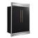 Left. Forno Appliances - 60 in. Wide Maderno 27.2 Cu. Ft. Built-In Side-by-Side Convertible Refrigerator/Freezer with Decorative Grill - Black.