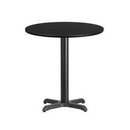 Flash Furniture - Stiles 24'' Round Laminate Table Top with 22'' x 22'' Table Height Base - Black