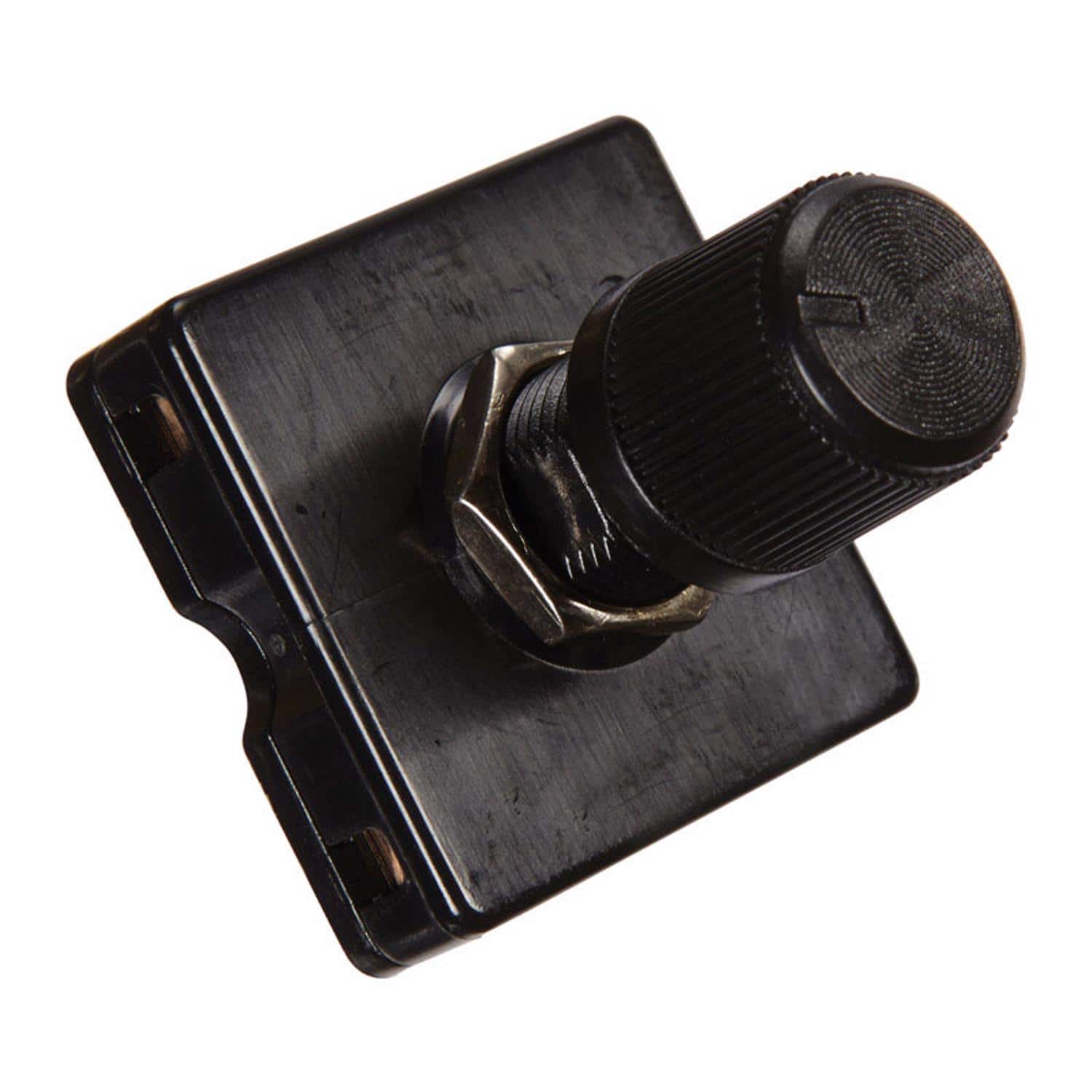 Jandorf - 6 amps Single Pole Rotary Appliance Switch 1 pk - Black