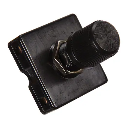 Front. Jandorf - Jandorf 6 amps Single Pole Rotary Appliance Switch Black 1 pk - Black.