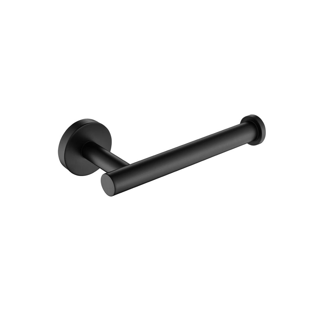 Alt View 4. JUJABU - 3-Pieces Towel Bar Bathroom Hardware Accessories Set Matte Black - Matte Black.