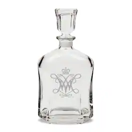 Jardine - William & Mary Tribe 23.75oz. Crystal Whisky Decanter - Multicolor