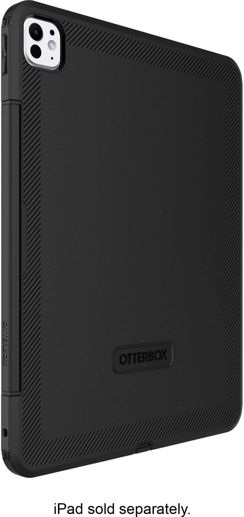 The text on the image reads "iPad sold separately."