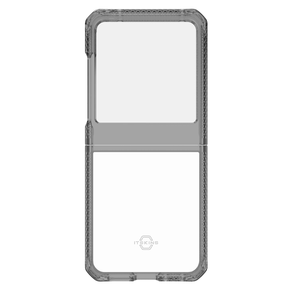 Alt View 3. Itskins - ITSKINS Hybrid_R // Clear Case for Motorola Razr (2024) - Black / Transparent - Black.