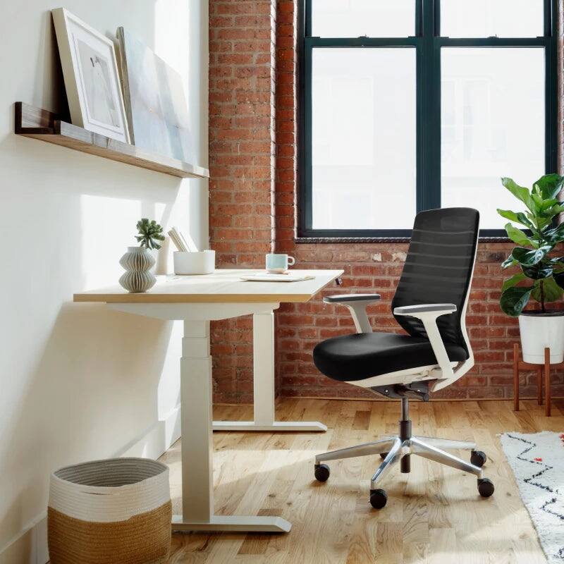 Alt View 1. Branch Furniture - Branch Ergonomic Chair – Adjustable Office Chair for All-Day Comfort with Lumbar Support and Recycled Mesh Back - Black.